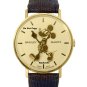 NEW Men's Disney Bradley Mickey Mouse Swiss Pie Eye Gold Watch HTF