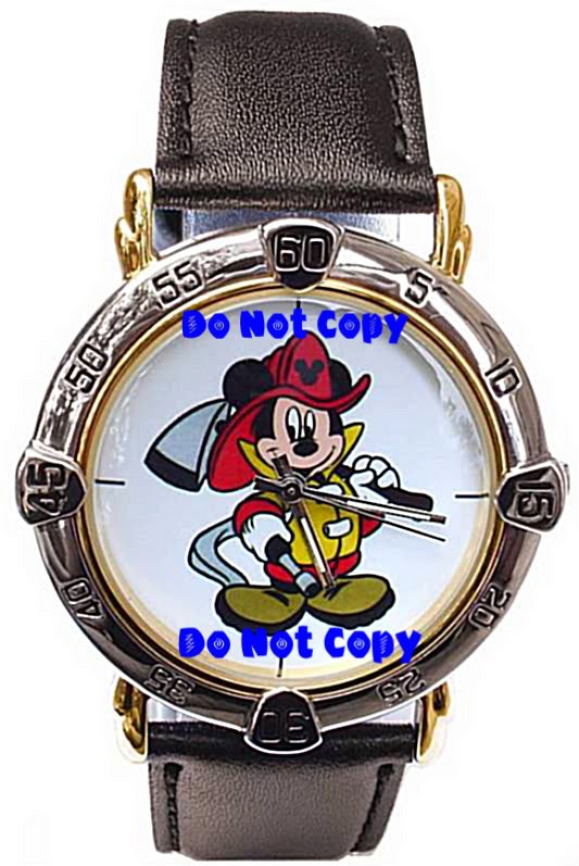 NEW Mens Disney Mickey Mouse Fireman Firefighter Limited Edition Watch