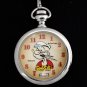NEW Fossil Popeye Limited Edition Silver Pocket Watch HTF