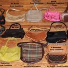 LOT OF 16 - Handbags Purses Mix Gucci, Relic, B Brentano, Nine & CO, Villager
