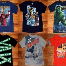 LOT of 6 Marvel Iron Man X-Man The Hulk Faded Glory Boys T Shirts Size 8 Medium
