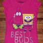 NWOT Girls Nickelodeon Sponge bob and Patrick Star " Best Buds" T Shirt