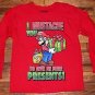NWOT Boys Nintendo Super Mario "I Mustache You For Presents" Long Sleeve Shirt