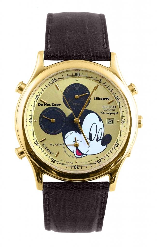 Mens Disney Mickey Mouse Chronograph Date SEIKO Watch HTF