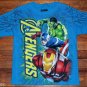 NEW Boys Marvel Avengers Iron Man, Captain America, The Hulk T shirt Size 8