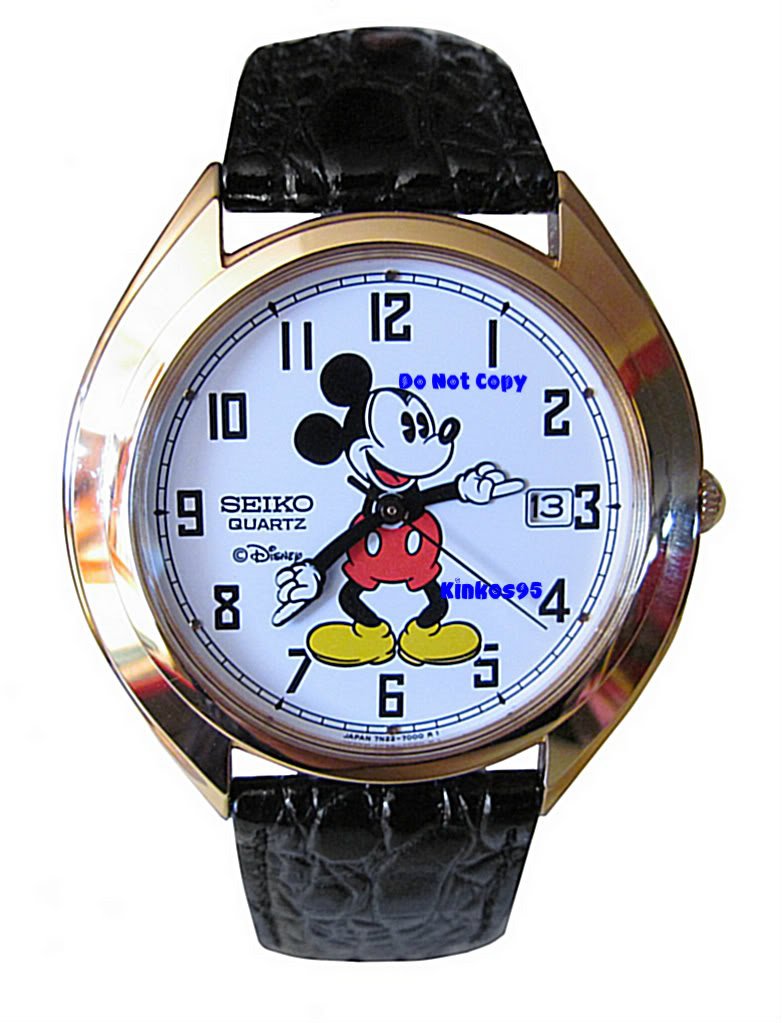 Stunning Men's Disney Mickey Mouse SEIKO Date Watch HTF