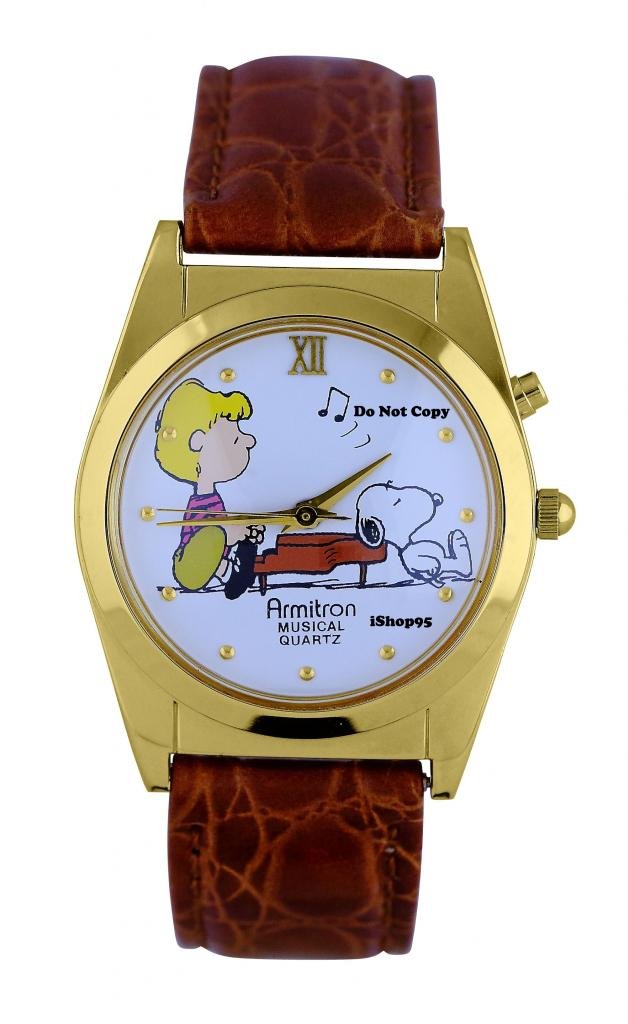 NEW Armitron Peanuts Snoopy & Schroeder Musical Watch HTF