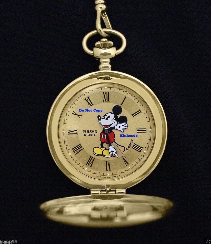 pulsar mickey mouse pocket watch