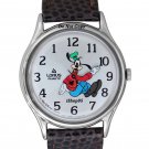 NEW VINTAGE DISNEY LORUS GOOFY BACKWARDS SILVER WATCH