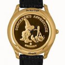 NEW Disney Mickey Mouse Fantasia Sorcerer Gold 22KT Watch