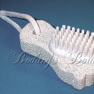 Pumice Stone~Cute Foot Shape w/Nail Brush & Rope Hanger