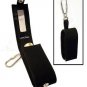 Lancome LIPSTICK CASE / Holder w/Mirror ~ Black Fabric ~ Key Ring Fob