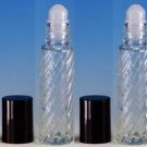 12 ct of 1/3 oz. (10 ml) Decorative Swirl Glass Fragrance Oil Roll-on Bottles