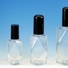 (12 ct) 1/2 oz. Clear Decorative Diamond Shape Glass Fragrance Bottles