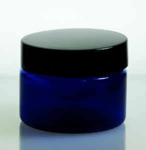 Wholesale Jars (24 ct) 4 oz Cobalt Blue PET Plastic Jar 