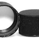 (72 ct) 15-425  F-217 Foam Lined Black Polypropylene Caps for 2 Dram Vials (Caps Only)