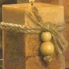 RUSTIC WOOD SQUARED VOTIVE ( # 39241)