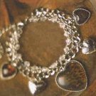 NEW LEOPARD HEART CHARM BRACELET ( # 39520)