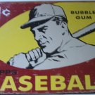 Topps Baseball Wax Pack 1959 Cover Tin Metal Sign