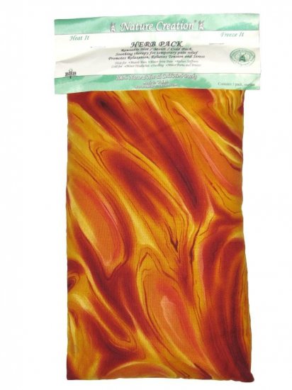Lava orange pattern herbal pack- IMPERFECT