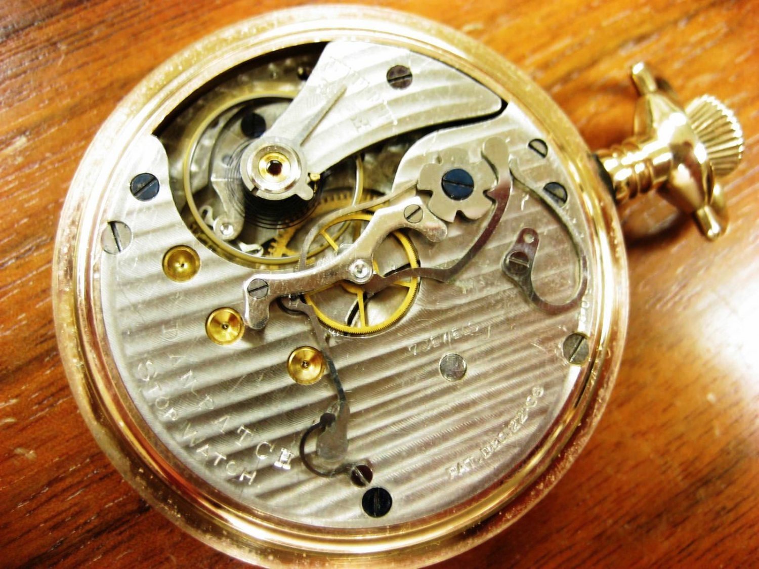 (SOLD) Dan Patch Chronograph Pocket Watch by the New England Watch Co