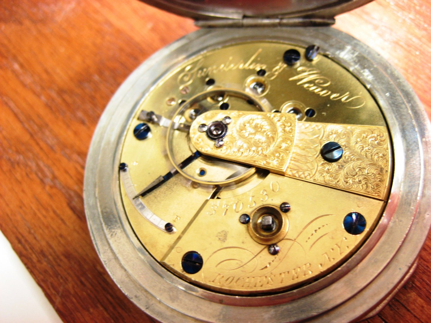 (SOLD) Waltham Model 1857 Key Wind Pocket WatchC1868, 15 Jewels, Pvt