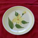 Blue Ridge Luncheon Plate Yellow Flower Piecrust Edge