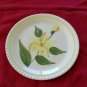 Blue Ridge Luncheon Plate Yellow Flower Piecrust Edge