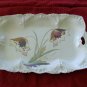 Antique Platter Hand Painted ? Czech glass