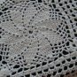 Vintage White HandCrocheted Doily/Table Mat 28 inches