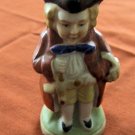 Vintage Miniature Toby Jug: Gentleman with Bird