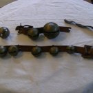 Eight Old Brass Sleigh Bells