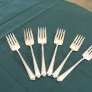 Sterling Silver Flatware International Six dessert/salad forks New Rosalind pattern