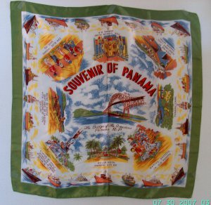 Panama Souvenir Silk Scarf
