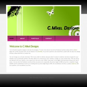 Custom Built Web Site - Graphic and Web Designer