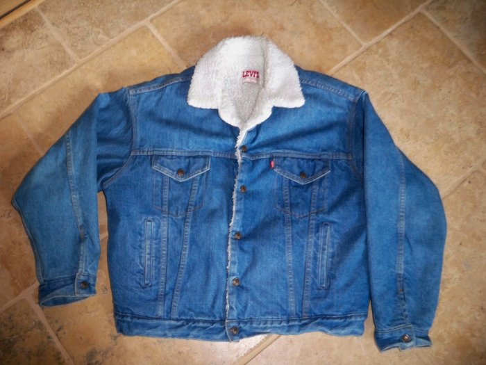 vintage levi's sherpa jean jacket size XLarge USA made