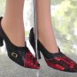 Black & Red Snakeskin Pump for Tonner's 22" American Model