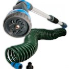 Coiled Hose and adjustable watering wand