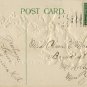 Early 1900's Vintage New Years Postcard Bells and Holly Silver Background Embossed