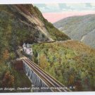 NH Willey Brook Bridge Crawford Notch Vintage Postcard White Mountains