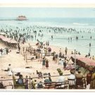1908 Bathing Beach Atlantic City NJ Vintage postcard