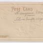 Embossed Cherub Holly 1907 Vintage Christmas Postcard
