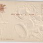 Cherubs Bells Gold P. Sander Embossed Vintage UND Christmas Postcard