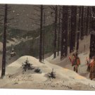 Walking to Church Vintage Christmas Postcard 1906 UND
