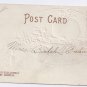 Signed Clapsaddle Plum Pudding Holly 1907 UND Vintage Embossed Christmas Postcard