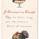 Turkey Embossed Arts and Crafts Style Vintage Thanksgiving Postcard Bergman 1912 Turkey Embossed Arts and Crafts Style Vintage Thanksgiving Postcard Bergman 1912