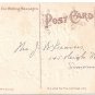 Cupid Cherub Flower Heart Embossed Vintage Valentine Postcard