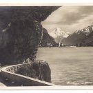 Switzerland RPPC Axenstrasse mit Fluelen und Bristenstock