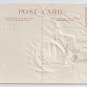 Roses Gold Moire Embossed Vintage Birthday Postcard