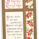Arts and Crafts Style Vintage Christmas Postcard